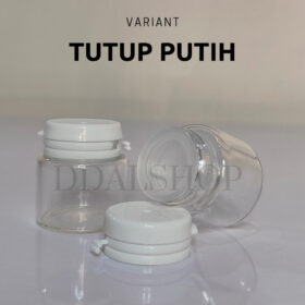 Botol Kaca Pot Cream Skincare Lotion Kosmetik Bottle Mini Travel Jar Kedap Udara Size 5g 10g 15g - Foto 8