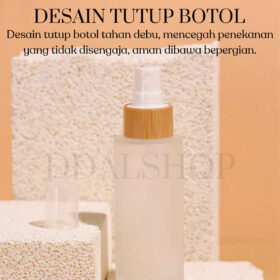 Botol Kaca Spray Cairan Pump Airless Lotion Bottle Refill Aesthetic Travel Size 20ml 30ml 40ml 50ml - Foto 5