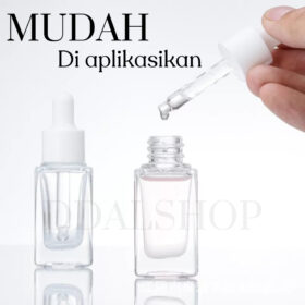 Botol Kaca Tetes Serum Essence Kosong Pipet Bottle 10ml 15ml 30ml Bening - Foto 4