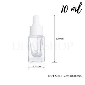 Botol Kaca Tetes Serum Essence Kosong Pipet Bottle 10ml 15ml 30ml Bening - Foto 7