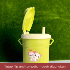 Botol Minum Anak Fun Jug Tumbler TwinTulipware Karakter Lucu 600ml BPA Free FoodGrade Tali selempang - Foto 2