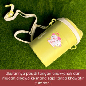 Botol Minum Anak Fun Jug Tumbler TwinTulipware Karakter Lucu 600ml BPA Free FoodGrade Tali selempang - Foto 9