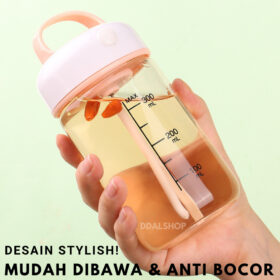 Botol Minum Portable Shaker Bottle Pengaduk Otomatis Botle Gym Protein Shake Anti Tumpah Free Kable - Foto 5