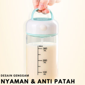 Botol Minum Portable Shaker Bottle Pengaduk Otomatis Botle Gym Protein Shake Anti Tumpah Free Kable - Foto 6