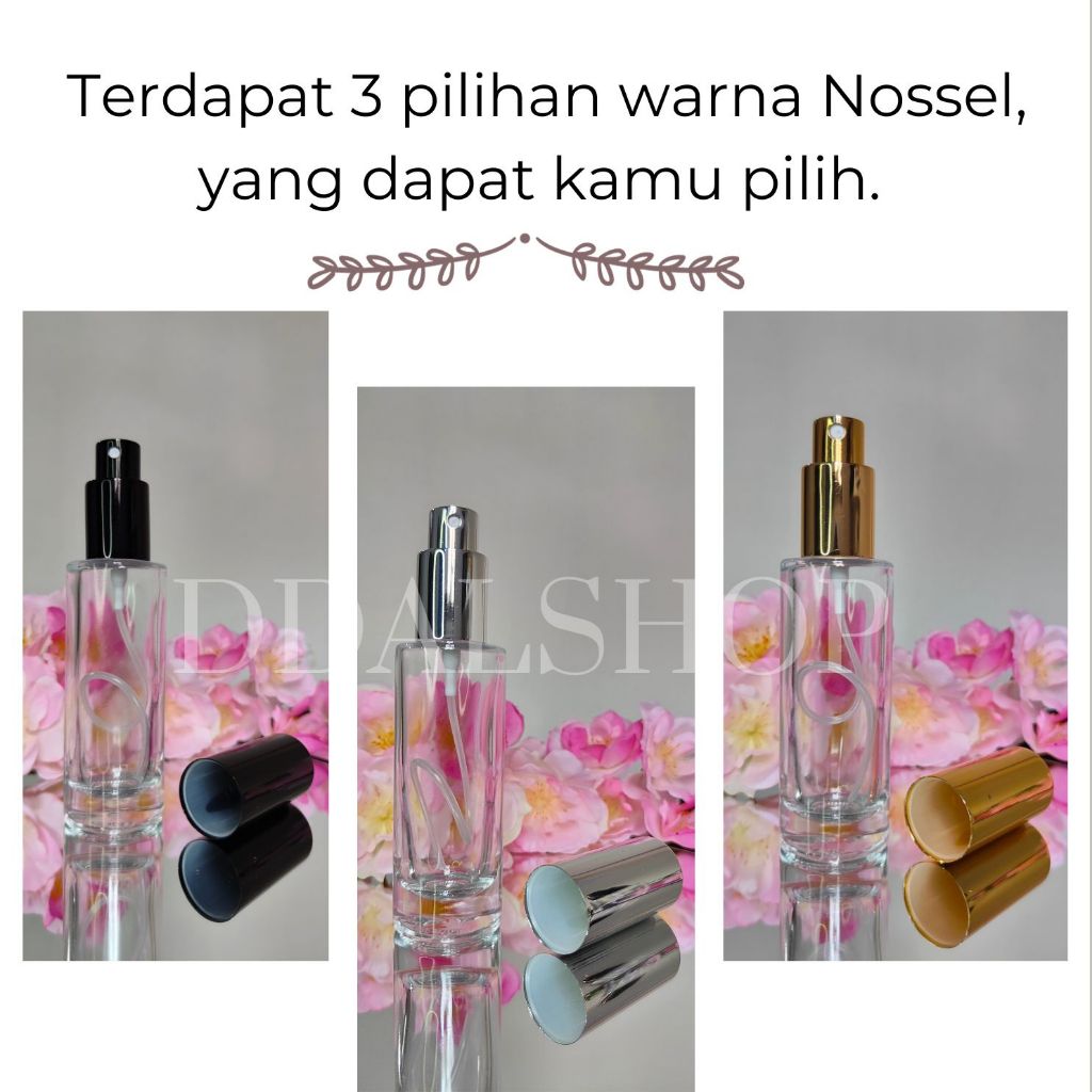 Botol Parfum Drat Ulir Bottle Spray Refill Kaca Isi Ulang Tinggi Travell Size 30ml 50ml Good Quality - Foto 4