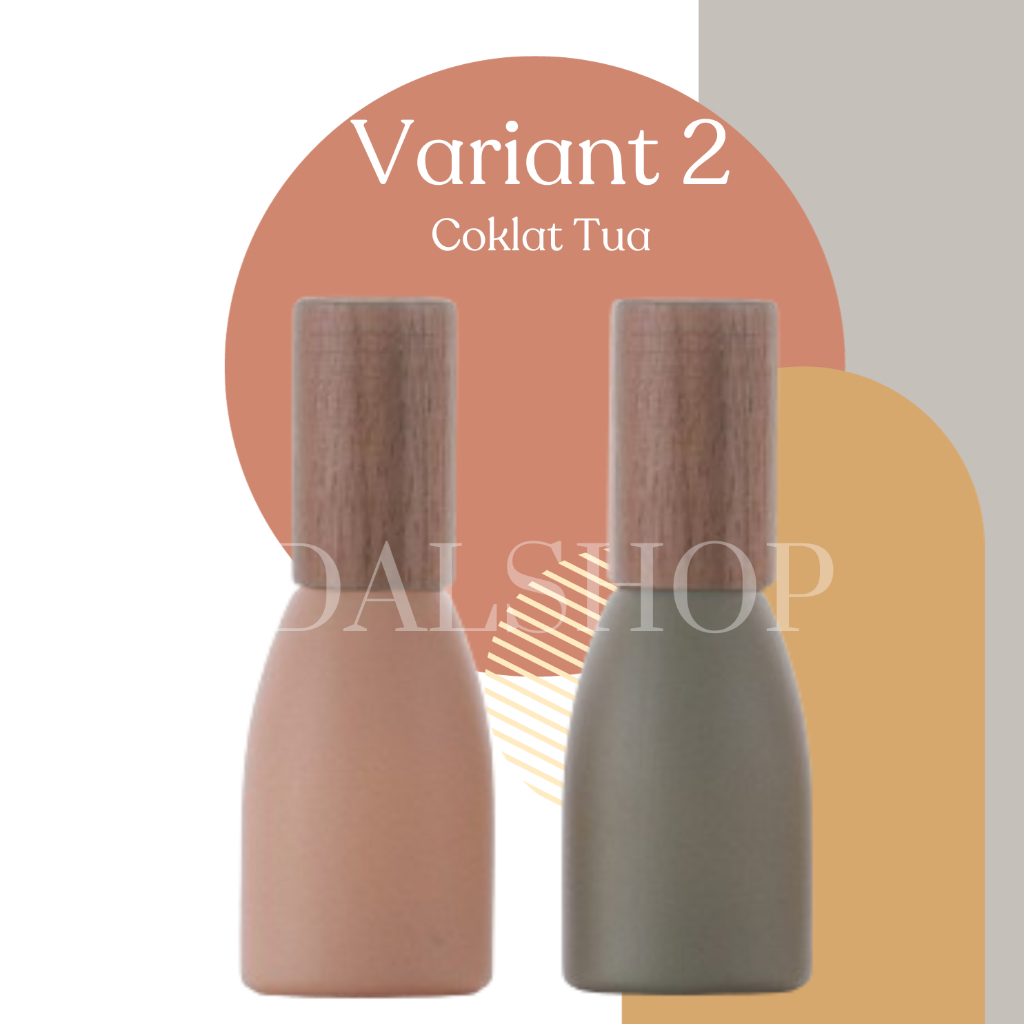 Botol Parfum Kaca Aesthetic Roll On Unik Lucu Bottle Travel Premium Size 12Ml Dengan Tutup Kayu - Foto 8
