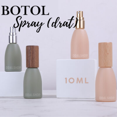 Botol Parfum Kosong Mini 10ml Spray Kaca Aesthetic Praktis untuk Travel Refill Desain Unik - Foto 1