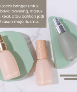 Botol Parfum Kosong Mini 10ml Spray Kaca Aesthetic Praktis untuk Travel Refill Desain Unik - Foto 2