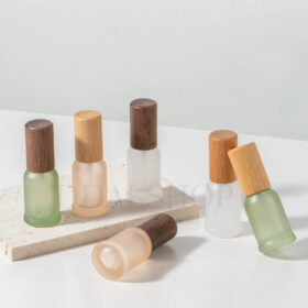 Botol Parfum Spray Aesthetic Bottle Kaca Drat Ulir Refill Isi Ulang Travel 10ml Tutup Kayu Cantik - Foto 6