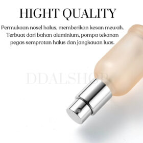 Botol Parfum Spray Aesthetic Bottle Kaca Drat Ulir Refill Isi Ulang Travel 10ml Tutup Kayu Cantik - Foto 8