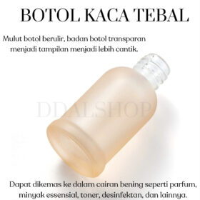 Botol Parfum Spray Aesthetic Bottle Kaca Drat Ulir Refill Isi Ulang Travel 10ml Tutup Kayu Cantik - Foto 9