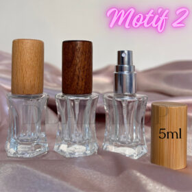 Botol Parfum Spray Kaca Isi Ulang Bottle Kosong Drat Ulir Bening Transparan Refill Travel Size 5ml 7ml 8ml 10ml 12ml 14ml 15ml Tutup Kayu - Foto 6