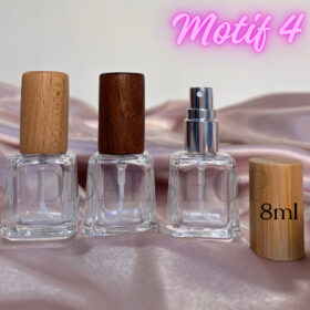 Botol Parfum Spray Kaca Isi Ulang Bottle Kosong Drat Ulir Bening Transparan Refill Travel Size 5ml 7ml 8ml 10ml 12ml 14ml 15ml Tutup Kayu - Foto 8