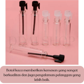 Botol Parfume Mini Kaca Kecil Refill  Tester 0,5ml 1ml 2ml 3ml Tabung Reaksi - Foto 3