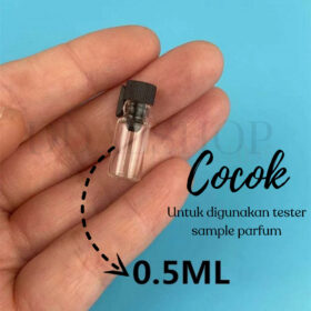 Botol Parfume Mini Kaca Kecil Refill  Tester 0,5ml 1ml 2ml 3ml Tabung Reaksi - Foto 5