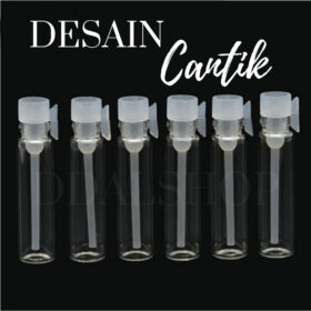 Botol Parfume Mini Kaca Kecil Refill  Tester 0,5ml 1ml 2ml 3ml Tabung Reaksi - Foto 6