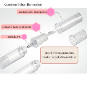 Botol Pump Airless Travel Bottle Cream Eye Lotion Skin Care Kosmetik Mini 6ml 10ml 18ml - Foto 9