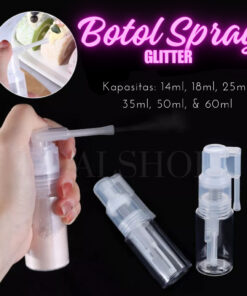 Botol Semprotan Spray Glitter Bubuk Tabur Semprot Powder Bahan PET Travel Bottle - Foto 2