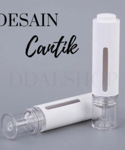 Botol Serum Pump 15ml Airless Pump Tempat Serum refill Bottle Travel Kosmetik Bahan PET - Foto 2