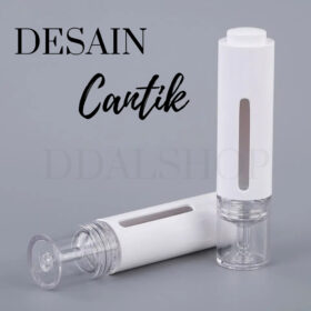 Botol Serum Pump 15ml Airless Pump Tempat Serum refill Bottle Travel Kosmetik Bahan PET - Foto 2