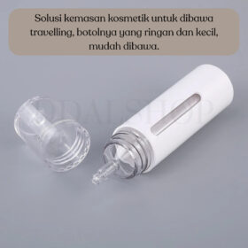 Botol Serum Pump 15ml Airless Pump Tempat Serum refill Bottle Travel Kosmetik Bahan PET - Foto 3