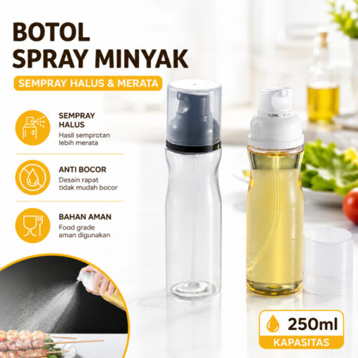 Botol Spray Minyak Goreng Tempat Semprotan Oil Sprayer Cooking Bottle - Foto 1