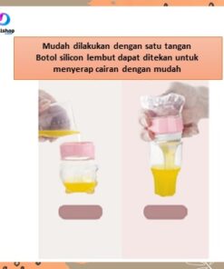 Botol Susu dan minum Bayi dot spoon multifungsi bahan silikon neck soft touch anti sedak - Foto 2
