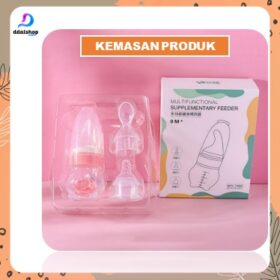 Botol Susu dan minum Bayi dot spoon multifungsi bahan silikon neck soft touch anti sedak - Foto 5