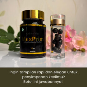 Botol Toples Wadah Obat Kapsul PS Food Grade Bening Tebal Seperti Kaca Tempat Vitamin Unik Aesthetic - Foto 8