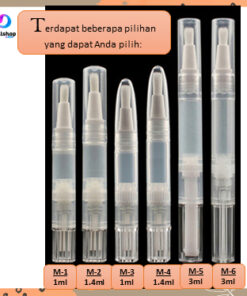 Botol Travel Pen Brush Kuas Kosong Concealer Vitamin Kuku Kosmetik Bibir Lipgloss - Foto 2