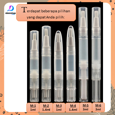 Botol Travel Pen Brush Kuas Kosong Concealer Vitamin Kuku Kosmetik Bibir Lipgloss - Foto 2