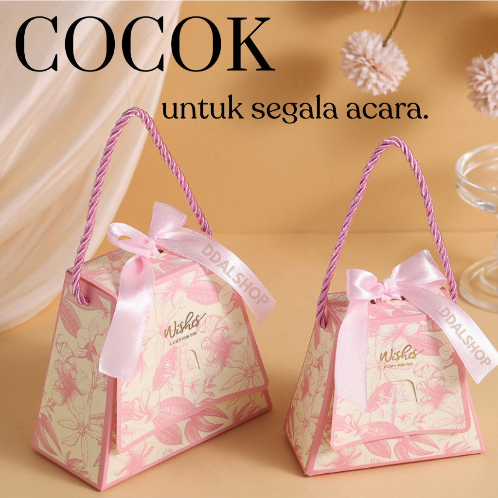 Box Hampers Lucu Kotak Penyimpanan Snack Gift Perlengkapan Ulang Tahun Kardus Hadiah - Foto 1