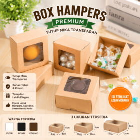 Box Hampers Seserahan Kardus Gift Aesthetic Kotak Hantaran Souvenir Hardbox Makanan Coklat Praline - Foto 1
