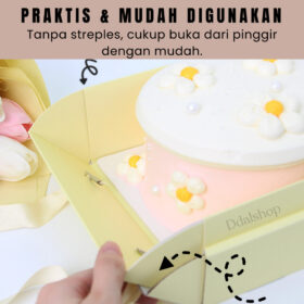 Box Hampers Souvenir Hantaran Mika Plastik Kotak Kue Ulang Tahun Brownies Kemasan Makanan Food Grade - Foto 4