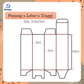 Box Parfum Kardus Kotak Polos untuk Kemasan Botol Hampers Souvenir Dus kemasan 5X5 - Foto 3