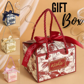 Box Snack Estetik Motif Bunga Kotak Hadiah Coklat Permen Giftbox Hampers PerlengkapanPestaUlangTahun - Foto 1