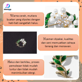 Bros Jilbab Aksesoris Fashion Wanita Bross Kebaya Hijab Mewah Premium - Foto 2