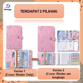 Buku Agenda Binder Motif Organizer Book Tas Penyimpanan Uang Budgeting Planner - Foto 6