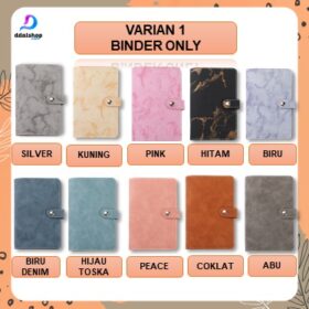 Buku Agenda Binder Motif Organizer Book Tas Penyimpanan Uang Budgeting Planner - Foto 7
