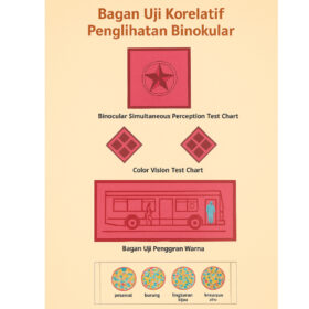 Buku Tes Buta Warna & Penglihatan RDS + Kacamata 3D | Random Dot Stereogram Lengkap - Foto 8