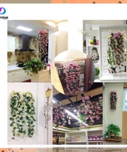 Bunga Artificial Lily Palsu Hiasan Dinding Lili Plastik Wall Hanging Dekorasi Pernikahan - Foto 2