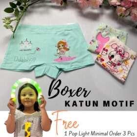 Celana Dalam Anak Perempuan CD Boxer Motif Bahan Katun Berkualitas - Foto 1