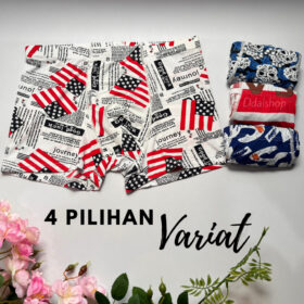 Celana Dalam Laki laki Boxer Pria Remaja Bahan Ice Silk Nylon Motif Import - Foto 6