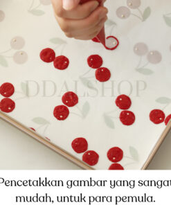 Cetakan Kertas Kue Bolu Gulung Cake Roll Printing Kertas Roti Baking Paper Motif Buah Hewan Pastoral - Foto 2