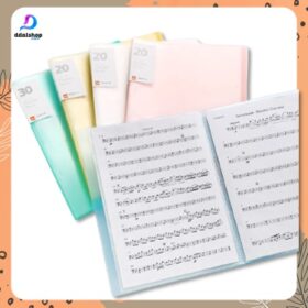Clear Holder A4 File Folder Document Keeper Organizer Map Dokumen untuk Perlengkapan kantor sekolah - Foto 7