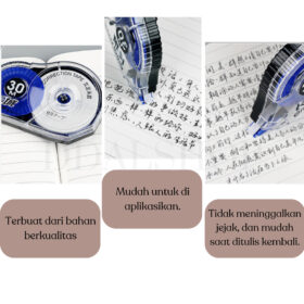Correction Tape Penghapus Pulpen Tipe X Kertas Alat Tulis Sekolah Perlengkapan Kantor 13m, 30m - Foto 2