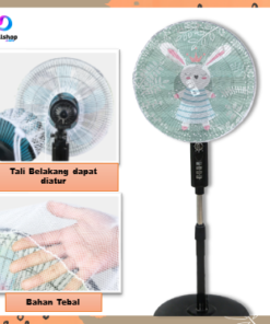 Cover Sarung Kipas Angin Anti Debu Penutup Pelindung Angin Jaring Nilon Tebal,Halus Pengaman Jari - Foto 2
