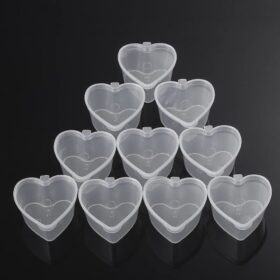 Cup tempat sambal saos kecap plastik 45ml motif hati tutup klip/ sauce cup (50piece) - Foto 6