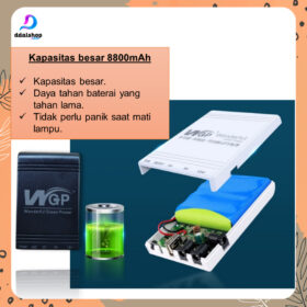 DC Mini UPS Portable untuk CCTV Wifi Router USB 5V/9V/12V 5V/12V/12V with Adaptor 12V 2A - Foto 5