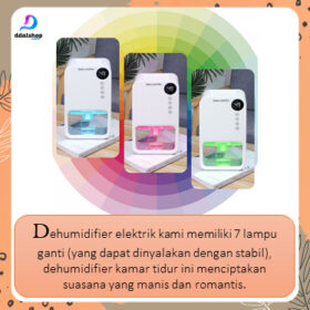Dehumidifier Ruangan Kamar Penyerap Kelembaban Serap Air Portable 23W 1100ml - Foto 8